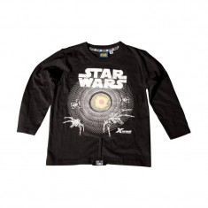 Tricou Maneci Lungi Disney Negru pentru copii 9/10 ani foto