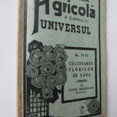 Cultivarea florilor de vara (anuale) , 1937 - Carol Honegger