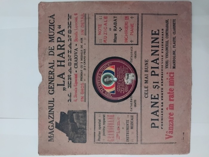 Disc patefon Nicolae Titulescu
