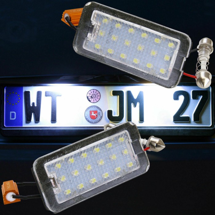 Lampi numar LED pentru Fiat 500, 500C, Abarth 500, 500C 2007-2016