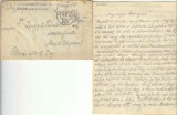 NI1062 Plic și scrisoare circulat la Arad, 1918, Feldpost 529 - frontul italian, ștampilă Feldartillerieregiment 10 Abteilungskommado