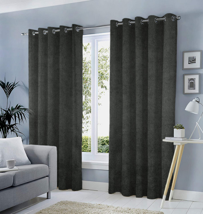 Draperie tip tesatura in cu inele auriu antic, Madison, 150x270 cm, densitate 700 g/ml, Solin, 1 buc