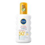 Cumpara ieftin Spray pentru protectie solara SPF 50+ Allergy Sensitive Protect, 200 ml, Nivea Sun