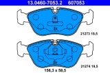 ATE 13.0460-7053.2 set placute frana,frana disc