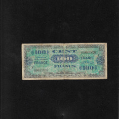 Rar! Franta 100 francs franci 1944 seria69603826 aliati