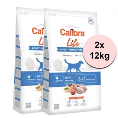 Calibra Dog Life Adult Medium Breed Chicken 2 x 12 kg foto