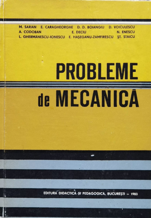 Probleme De Mecanica - M. Sarin ,560659