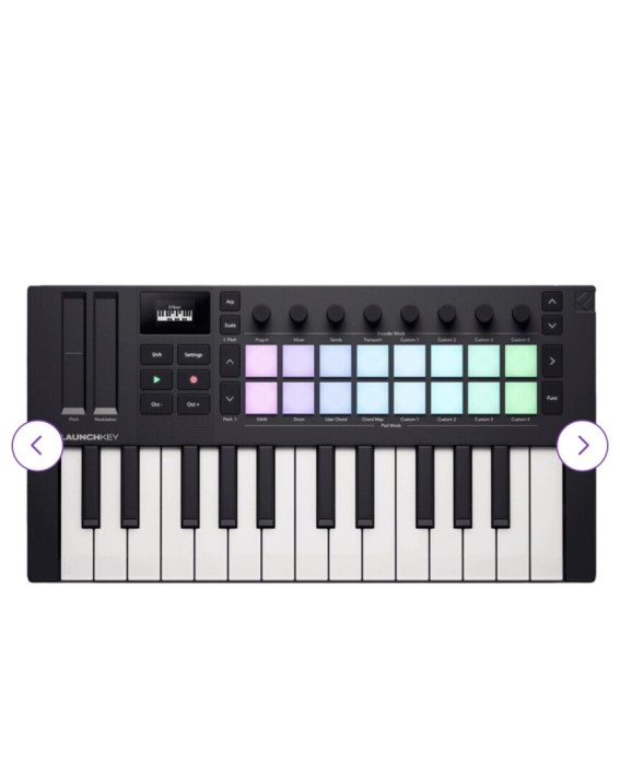 Novation Launchkey Mini 25 MK4 Black Claviatură MIDI