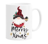 Cana alba personalizata &quot;Merry Xmas&quot;, INOVATIX&reg;. 330ml