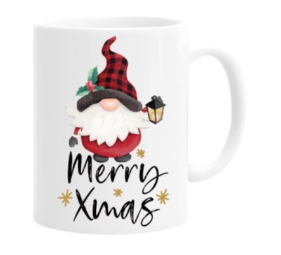 Cana alba personalizata &amp;quot;Merry Xmas&amp;quot;, INOVATIX&amp;reg;. 330ml foto