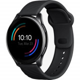 Smartwatch OnePlus Watch, Ecran AMOLED 1.39inch, 4GB Flash, Bluetooth, Carcasa otel, Bratara Fluoroelastomer 46mm, Rezistent la apa 5 ATM (Negru)