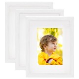 Cumpara ieftin Rame foto cutie 3D, 3 buc., alb, 20x25 cm, pentru foto 13x18 cm