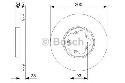Disc frana FORD TRANSIT platou / sasiu (2006 - 2014) BOSCH 0 986 479 307 foto