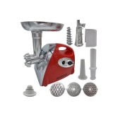 Masina electrica de tocat carne Craft Tec, 3500 W, inox, accesorii rosii, carnati, chiftele