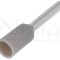 Terminal cablu 0.75mmp 8mm izolat gri