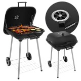 Gratar de gradina cu capac si roti 77x53x46 cm Kaminer