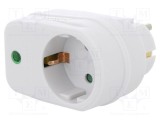 Prelungitor cu prize LOGILINK 1 230VAC 16A albă