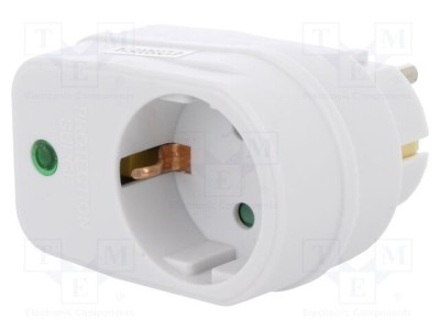 Prelungitor cu prize LOGILINK 1 230VAC 16A albă foto