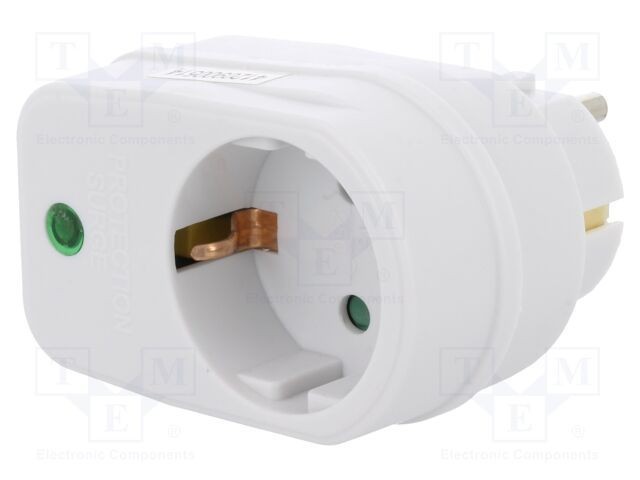 Prelungitor cu prize LOGILINK 1 230VAC 16A albă
