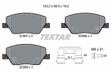 TEXTAR 2239701 Q+ set placute frana,frana disc