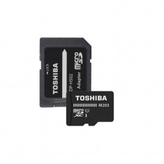 Card memorie Toshiba High Speed EVO 100 MB/s, Micro SDXC, 64GB, Class 10, UHS-I + Adapter SD, Negru foto