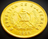 Cumpara ieftin Moneda exotica 1 CENTAVO - GUATEMALA, anul 1988 * cod 2599 = UNC + LUCIU BATERE