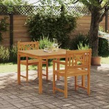 Cumpara ieftin Set de masă pentru grădină 3 pcs Maro Lemn masiv de acacia