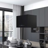 vidaXL Hotă suspendată insulă LCD senzor tactil 55 cm oțel 51022