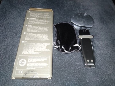 LUPA CU LED PENTRU FILATELIE ETC LESELUPE MAGNIFYING GLASS foto