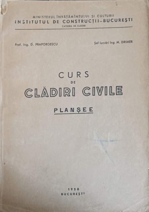 CURS DE CLADIRI CIVILE. PLANSEE-D. PRAPORGESCU, M. DRIMER-240340