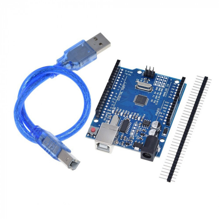 Placa dezvoltare Arduino UNO R3 MEGA328P CH340G + cablu USB (a.7307M)