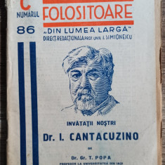 Dr. I. Cantacuzino - Dr. Gr. T. Popa// 1939