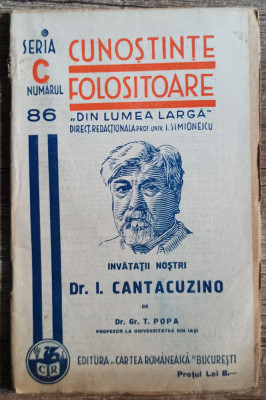 Dr. I. Cantacuzino - Dr. Gr. T. Popa// 1939 foto