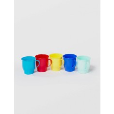 Cana pentru ceai cu maner, plastic, STERK, 9x9 cm, diverse culori