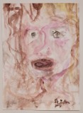 Aurel Cojan, Portrete, Acuarela, Suprarealism, ALL