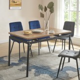 Masa bucatarie Hemnes 120x70x75cm efect lemn stejar negru [en.casa] HausGarden Leisure, [en.casa]