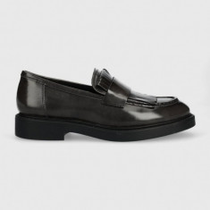 Vagabond Shoemakers mocasini de piele ALEX W femei, culoarea negru, cu toc plat, 5148.004.18