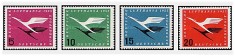 Bundes 1955 - Lufthansas Re-establishment, aviatie, serie neuzat foto