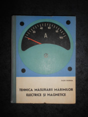 RADU DORDEA - TEHNICA MASURARII MARIMILOR ELECTRICE SI MAGNETICE (ed. cartonata) foto