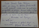 Cumpara ieftin Felicitare a actorului Alfred Demetriu catre Radu Beligan, 1970, cu plic