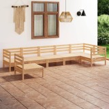 vidaXL Set mobilier de grădină, 7 piese, lemn masiv de pin 3082737