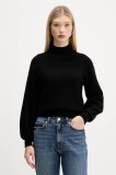 HUGO pulover de l&acirc;nă culoarea negru, cu turtleneck, 50548292