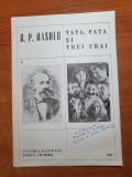 Program teatrul national targu-mures 1983-tata,fata si trei crai -b.p.hasdeu