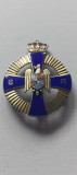 Insigna regimentala 7 ani vechime Regimentul 6 Rosiori Balti / Basarabia, argint