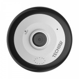 Camera Supraveghere Video Techstar&reg; V380-A8, Full HD 1080P, Wireless, 360&deg;, Detectare Miscare, Microfon, Difuzor