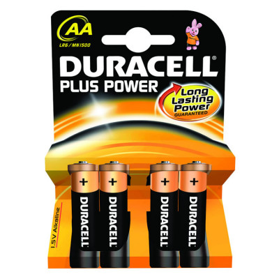 Baterie Duracell Alcalina AA Set 4 Buc LR6/MN1500 foto