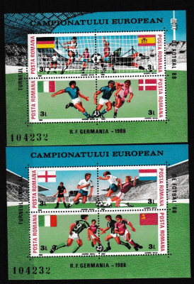 Romania 1988 - C.E. FOTBAL GERMANIA - MNH foto