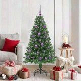 VidaXL Brad de Crăciun artificial Verde 150 cm PVC și Oțel și Plastic 3396906
