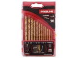 Set burghie PROLINE 13 piese pentru metal și oțel DIN 338