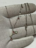LANT + PANDANTIV CRISTALE SWAROVSKI + Perla - Reglabil - Original !